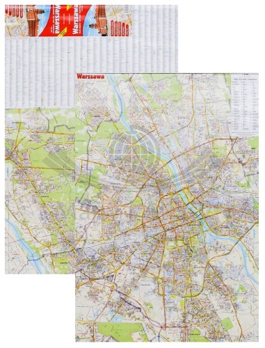 Warszawa 1:28 000. Mapa ścienna / Plan miasta wydawnictwa Gauss