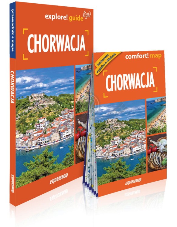 Chorwacja. Przewodnik light + laminowana mapa wydawnictwa ExpressMap. Okładka