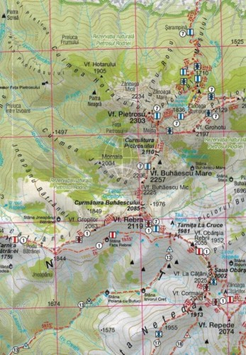 Góry Rodniańskie 1:55 000. Mapa turystyczna MN03 wydawnictwa Schubert & Franzke. Fragment 1