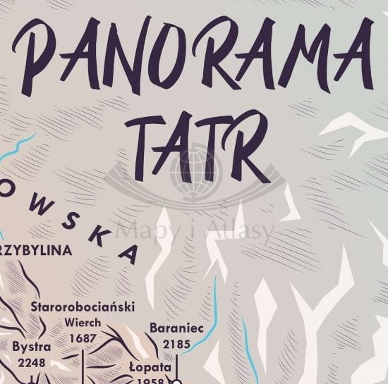 Panorama Tatr. Plansza. Fragment 3