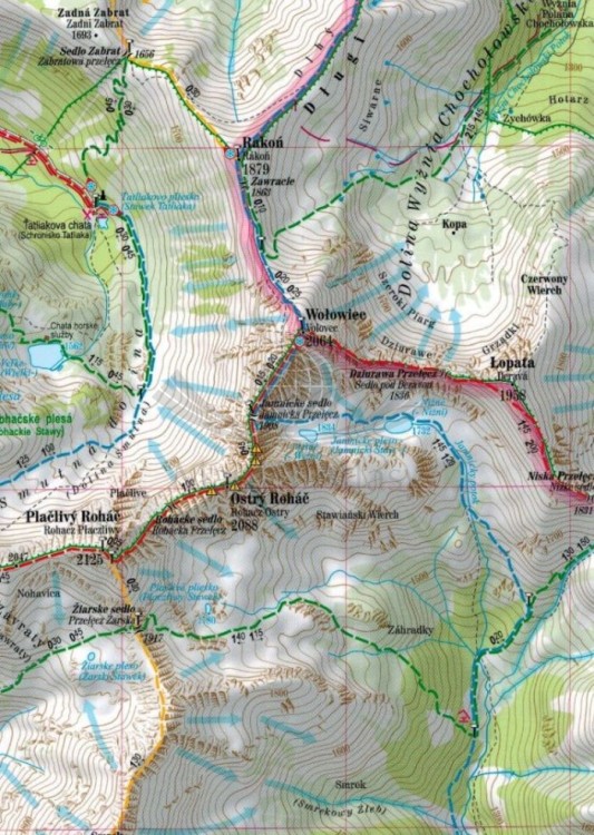 Tatry Zachodnie Polskie i Słowackie 1:30 000. Laminowana mapa turystyczna wydawnictwa ExpressMap. Fragment 3