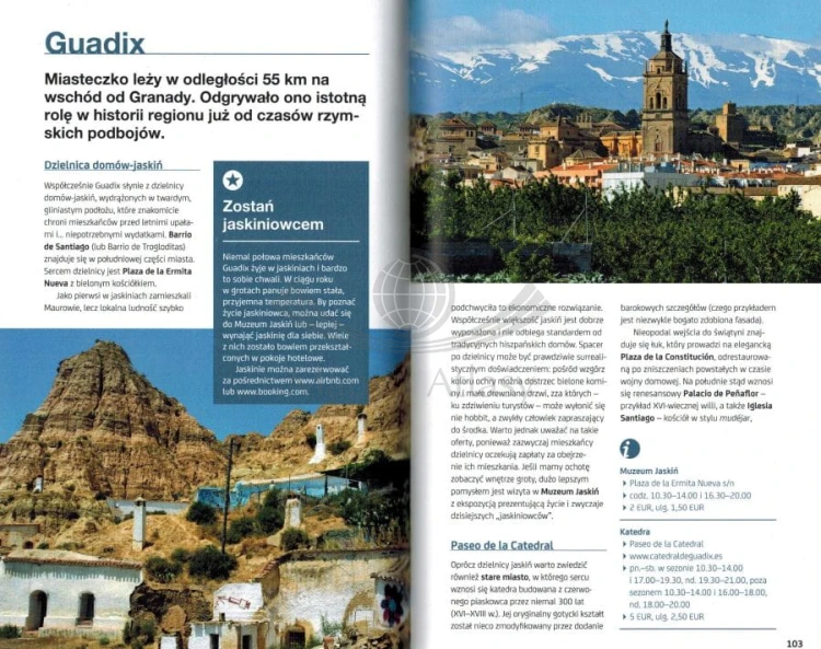 Andaluzja. Przewodnik travel&style wydawnictwa Bezdroża. Przykładowe strony