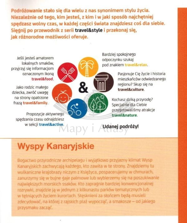 Wyspy Kanaryjskie. Przewodnik travel&style wydawnictwa Bezdroża. Okładka tył