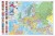 Europa. Dwustronna mapa ścienna MIDI. Fizyczna/polityczna. Strona polityczna