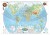 Świat. Dwustronna mapa ścienna MIDI. Fizyczna/polityczna. Strona fizyczna