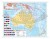 Australia. Dwustronna mapa ścienna MIDI. Fizyczna/polityczna. Strona polityczna