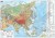 Azja. Dwustronna mapa podręczna. Fizyczna/polityczna. Strona fizyczna