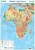 Afryka. Dwustronna mapa podręczna. Fizyczna/polityczna. Strona fizyczna