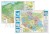 Polska. Dwustronna mapa ścienna MIDI. Fizyczna/administracyjna