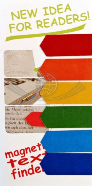 Znaczniki magnetyczne / zakładki magnesowe do książek Classic Plus. 6 szt