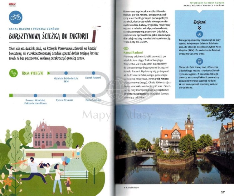 Trójmiasto. Ucieczki z miasta. Ilustrowany przewodnik weekendowy wydawnictwa Bezdroża. Przykładowe strony 1