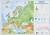 Europa. Mapa polityczna i fizyczna. Dwustronna podkładka na biurko. Strona fizyczna
