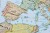 Europa. Mapa polityczna i fizyczna. Dwustronna podkładka na biurko. Strona polityczna - fragment 1