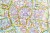 Kraków 1:26 000. Mapa ścienna / Plan miasta. Awers - fragment 2