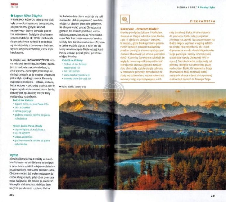 Tatry, Gorce, Pieniny, Orawa i Spisz. Przewodnik travelbook wydawnictwa Bezdroża. Przykładowe strony 3