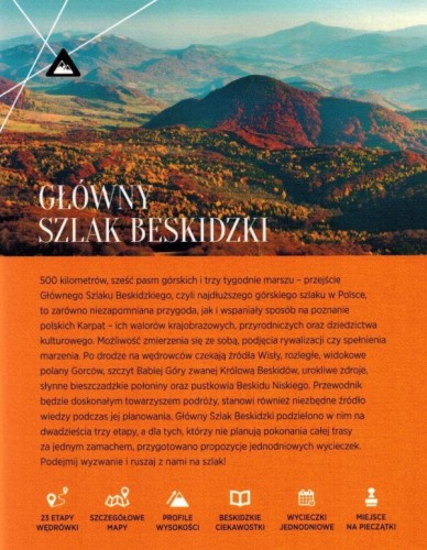 Główny Szlak Beskidzki. Przewodnik turystyczny. Bezdroża. Okładka tył