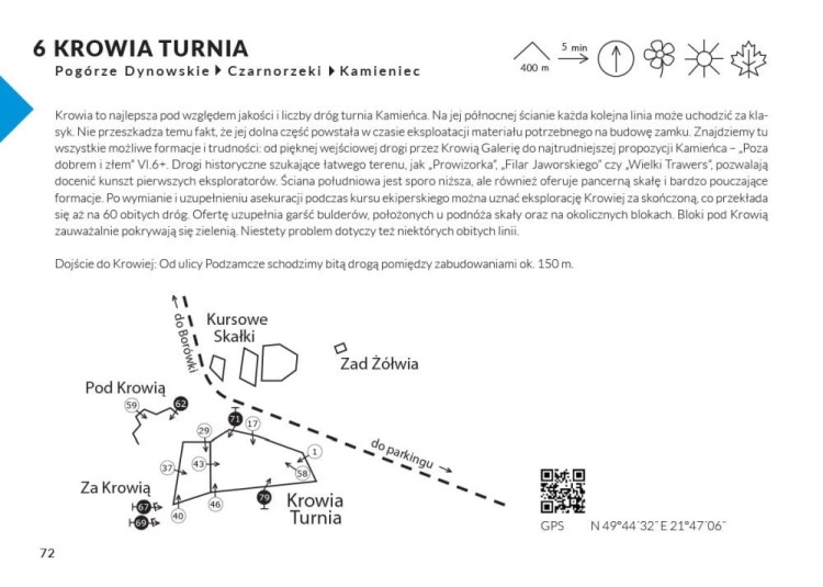 Beskid Niski i Pogórze Karpackie. Przewodnik wspinaczkowy. Przykładowa strona 3