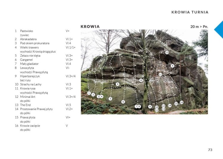 Beskid Niski i Pogórze Karpackie. Przewodnik wspinaczkowy. Przykładowa strona 4