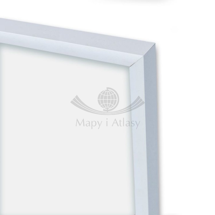 rama aluminiowa biała
