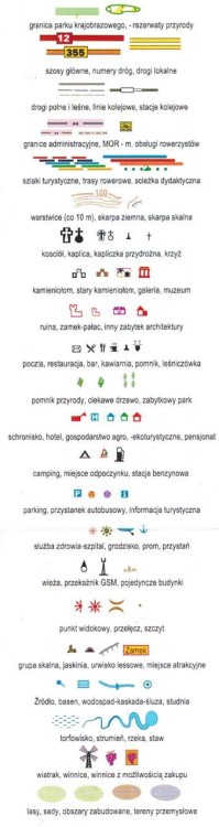 Nałęczów 1:9 000. Puławy, Kazimierz Dolny. Mapa turystyczna / Plan miasta wydawnictwa Galileos. Legenda