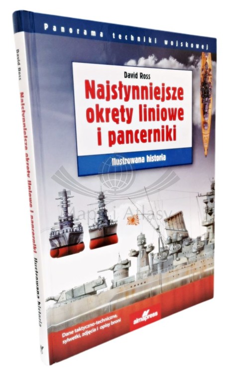 Najsłynniejsze okręty liniowe i pancerniki. Ilustrowana historia. Książka wydawnictwa Almapress. Okładka 2