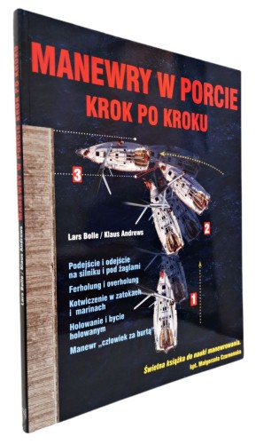 Manewry w porcie krok po kroku. Poradnik żeglarski wydawnictwa Nautica. Okładka 2