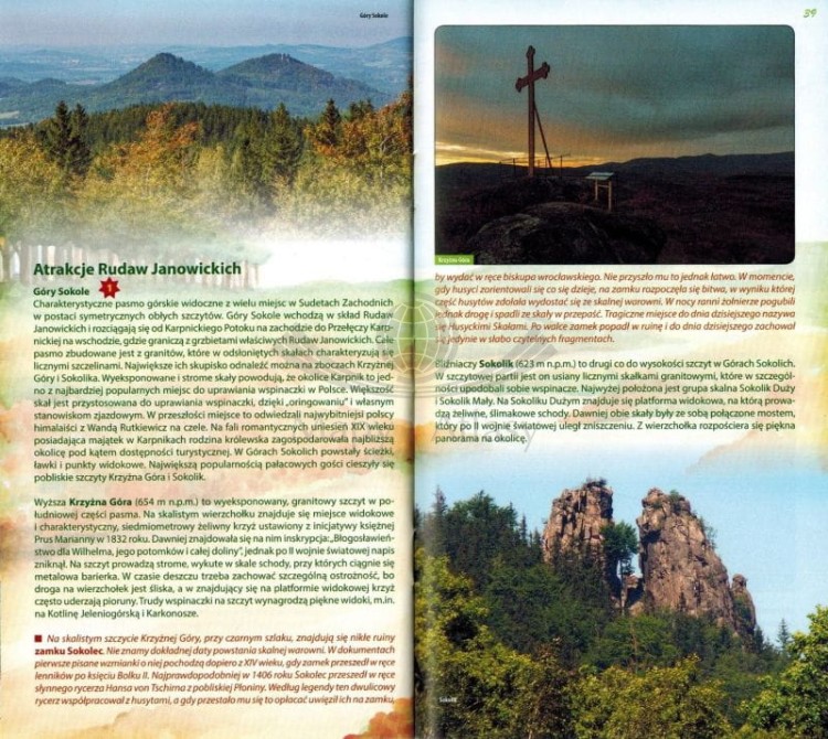 Rudawy Janowickie. Ilustrowany przewodnik z mapami wydawnictwa Galileos. Przykładowe strony 3