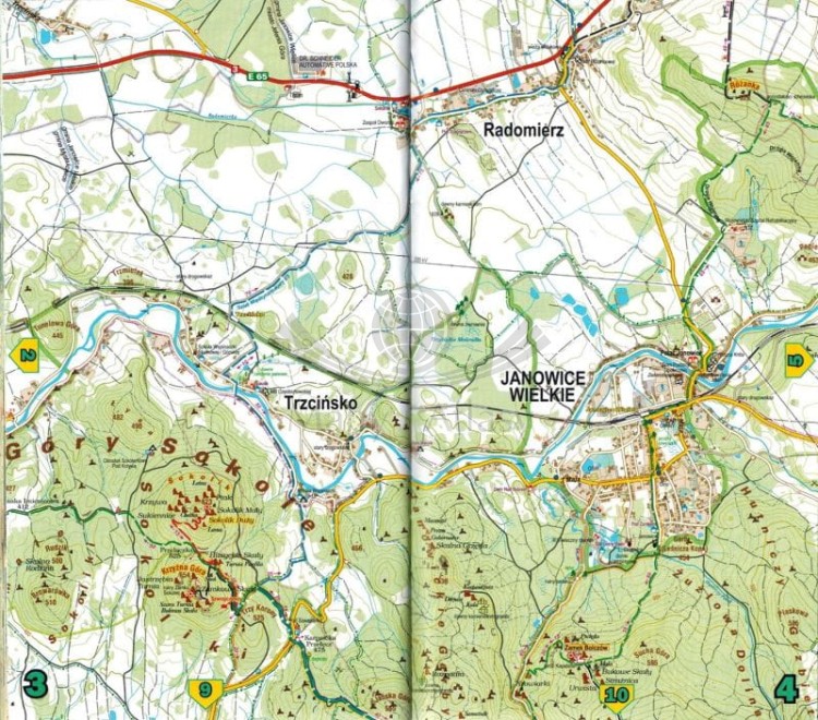 Rudawy Janowickie. Ilustrowany przewodnik z mapami wydawnictwa Galileos. Przykładowe strony 4