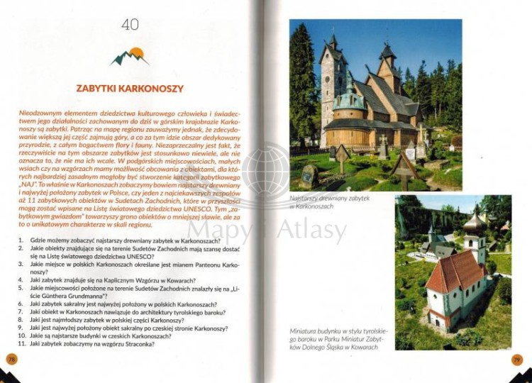 555 zagadek o Karkonoszach. Waldemar Brygier i Anna Zygma. Książka wydawnictwa Bezdroża. Przykładowe pytania 3