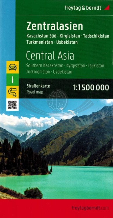 Azja Środkowa 1:1 500 000. Mapa samochodowa wydawnictwa Freytag & Berndt. Okładka