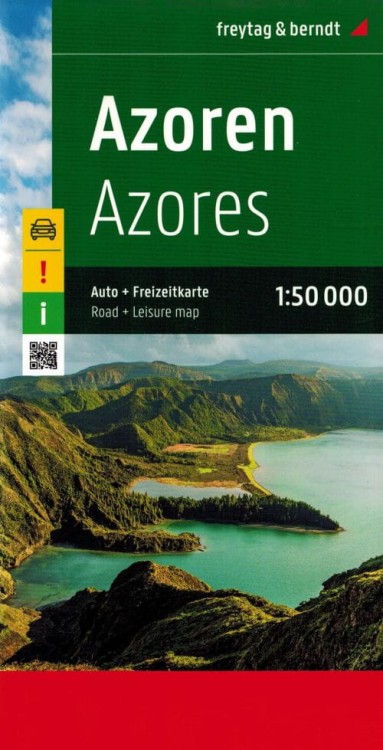Azory 1:50 000. Mapa samochodowo-turystyczna wydawnictwa Freytag & Berndt. Okładka