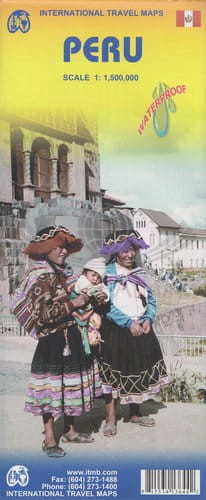 Peru 1:1 500 000. Wodoodporna mapa samochodowo-turystyczna. ITMB