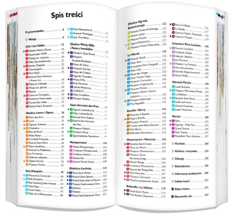 Paryż 3 w 1. Przewodnik, atlas, mapa wydawnictwa ExpressMap. Przykładowe strony 1