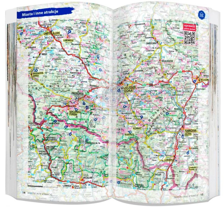 Karkonosze i Góry Izerskie. Przewodnik light + laminowana mapa wydawnictwa ExpressMap. Przykładowe strony 2