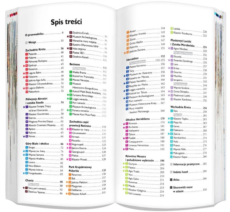 Kreta 3 w 1. Przewodnik, atlas i laminowana mapa turystyczna wydawnictwa ExpressMap. Spis treści