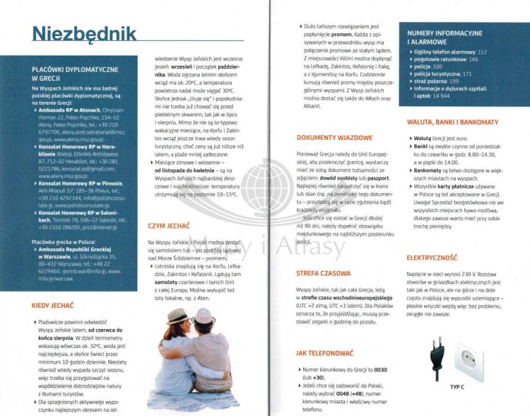 Korfu i Wysypy Jońskie. Przewodnik travel&style wydawnictwa Bezdroża. Przykładowe strony 1