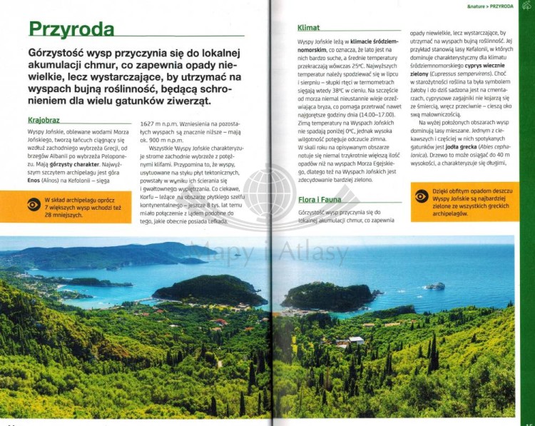 Korfu i Wysypy Jońskie. Przewodnik travel&style wydawnictwa Bezdroża. Przykładowe strony 2