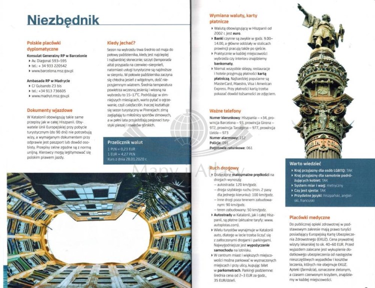 Katalonia. Przewodnik travel&style wydawnictwa Bezdroża. Przykładowe strony 1