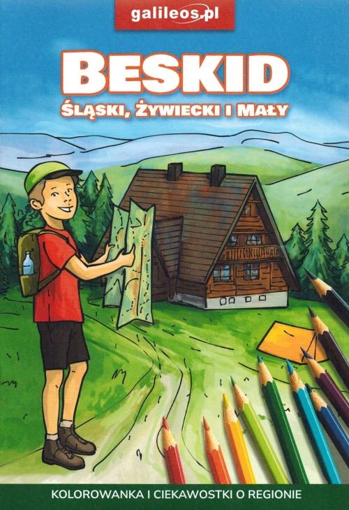 Beskid Śląski, Żywiecki i Mały. Kolorowanka i ciekawostki o regionie. Okładka