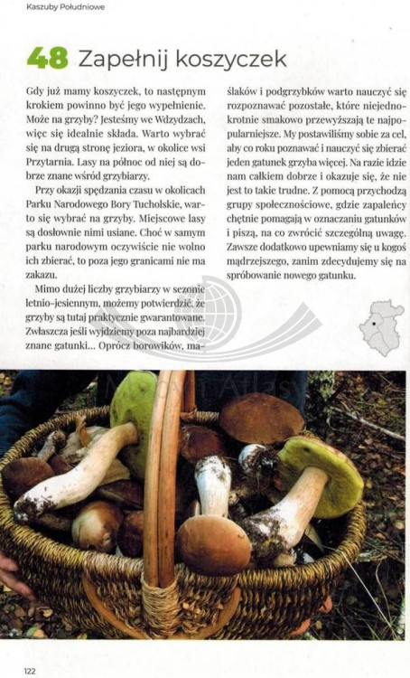 Bucket list Kaszuby i Bory Tucholskie. 100 nieoczywistych miejsc i doświadczeń. Album wydawnictwa Pascal. Przykładowa strona 3