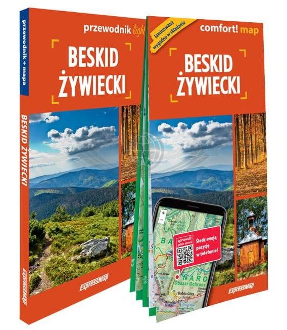 Beskid Żywiecki. Przewodnik light + laminowana mapa wydawnictwa ExpressMap. Okładka