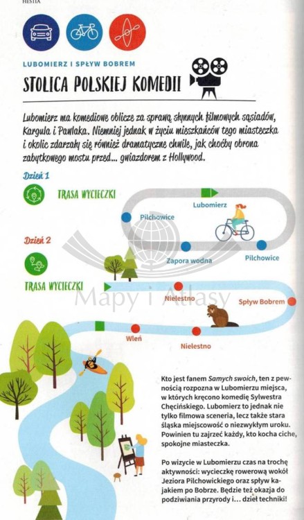 Polska. Ucieczki z miasta. Ilustrowany przewodnik weekendowy wydawnictwa Bezdroża. Przykładowa strona 6