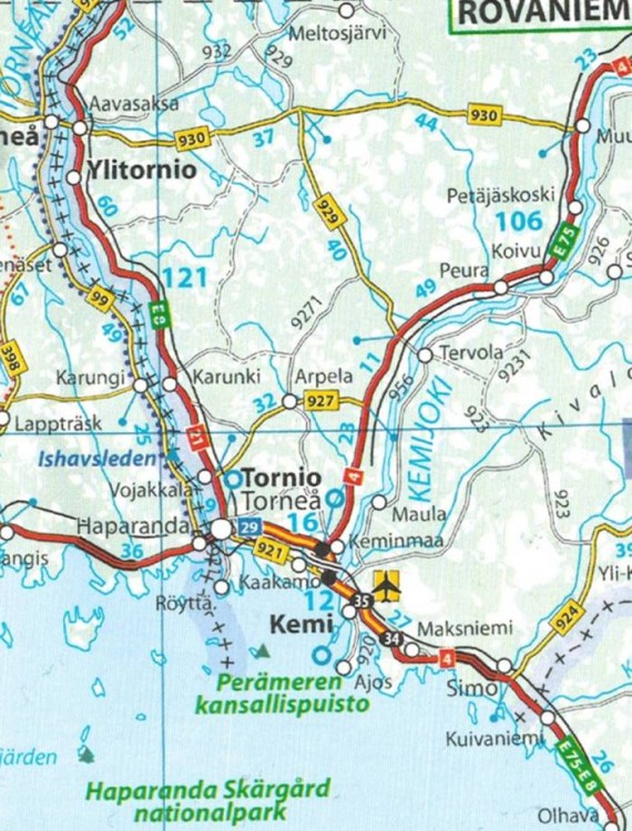 Norwegia. Mapa samochodowa 752 wydawnictwa Michelin. Fragment 3