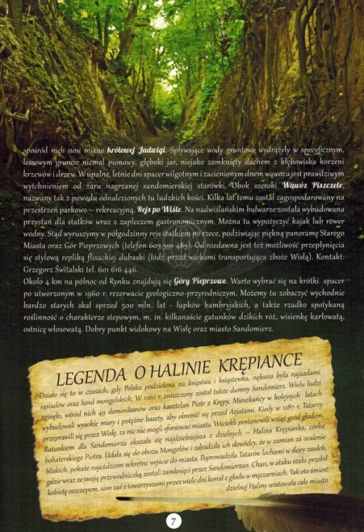 Województwo Świętokrzyskie. Przewodnik po atrakcjach wydawnictwa FotoVoyage. Przykładowa strona