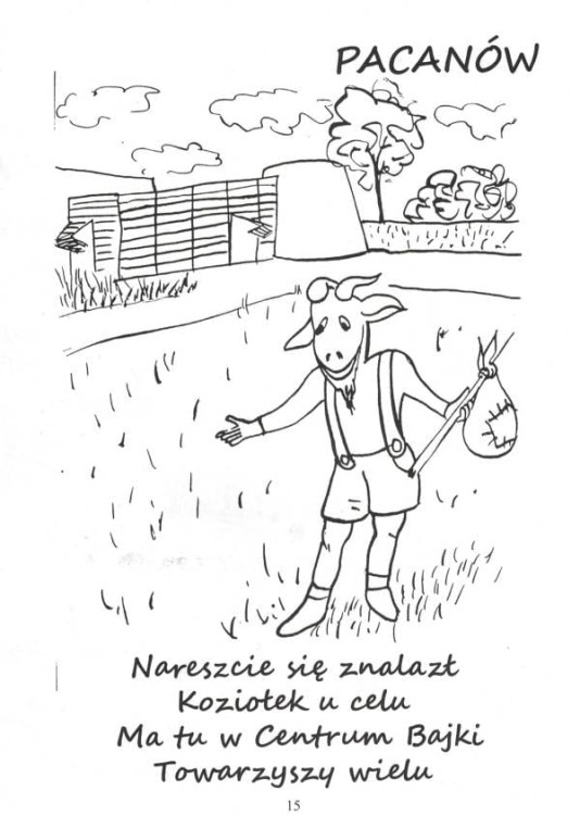 Świętokrzyskie. Kolorowanka - rymowanka dla dzieci wydawnictwa FotoVoyage. Przykładowa kolorowanka 1