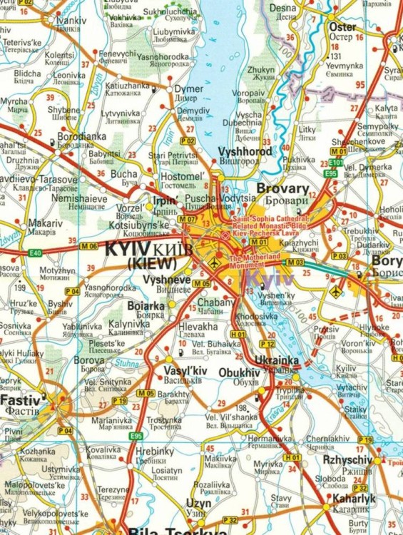 Ukraina 1:100 000. Wodoodporna mapa samochodowa wydawnictwa Reise Know-How. Fragment 1