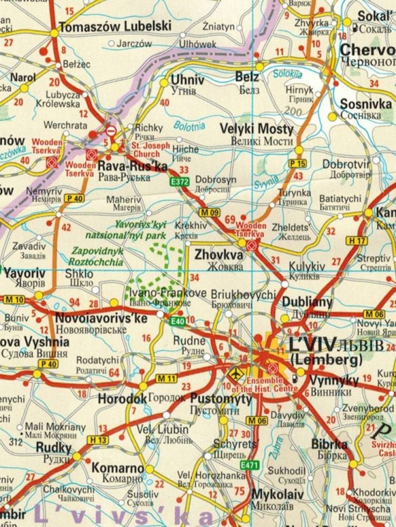 Ukraina 1:100 000. Wodoodporna mapa samochodowa wydawnictwa Reise Know-How. Fragment 2
