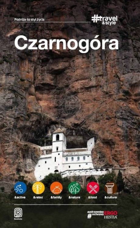 Czarnogóra. Przewodnik travel&style wydawnictwa Bezdroża. Okładka