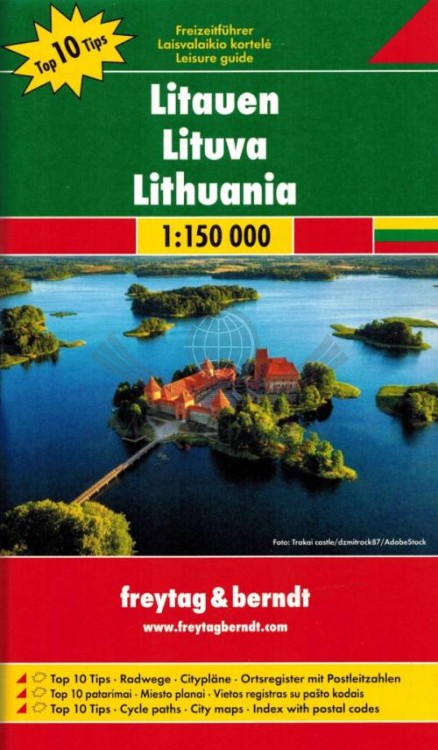 Litwa Północna i Południowa 1:150 000. Mapa samochodowa wydawnictwa Freytag & Berndt. Przewodnik