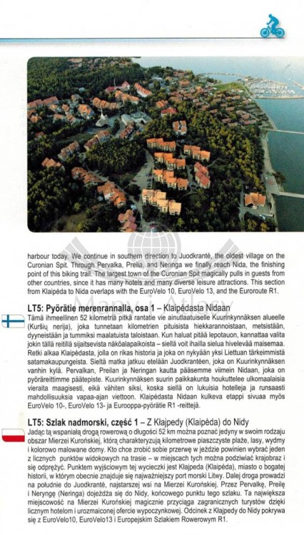 Litwa Północna i Południowa 1:150 000. Mapa samochodowa wydawnictwa Freytag & Berndt. Przewodnik - przykładowa strona 1
